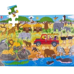 Bigjigs Toys African Adventure Floor Puzzle (48 piece)