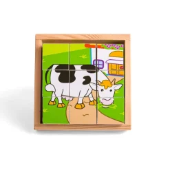 Bigjigs Toys Animal Cube Puzzle