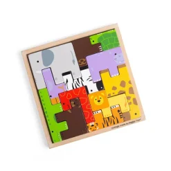 Bigjigs Toys Animal Lock-A-Block