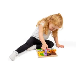Bigjigs Toys Animal Lock-A-Block