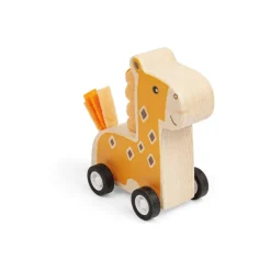 Bigjigs Toys Animal Pull Backs - Elephant, Giraffe
