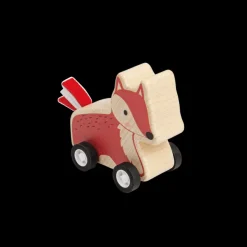 Bigjigs Toys Animal Pull Backs - Fox, Croc