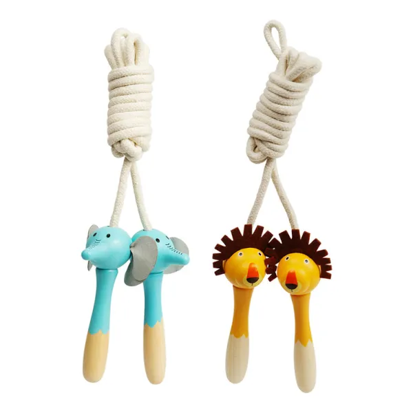 Bigjigs Toys Animal Skipping Ropes - Lion, Elephant