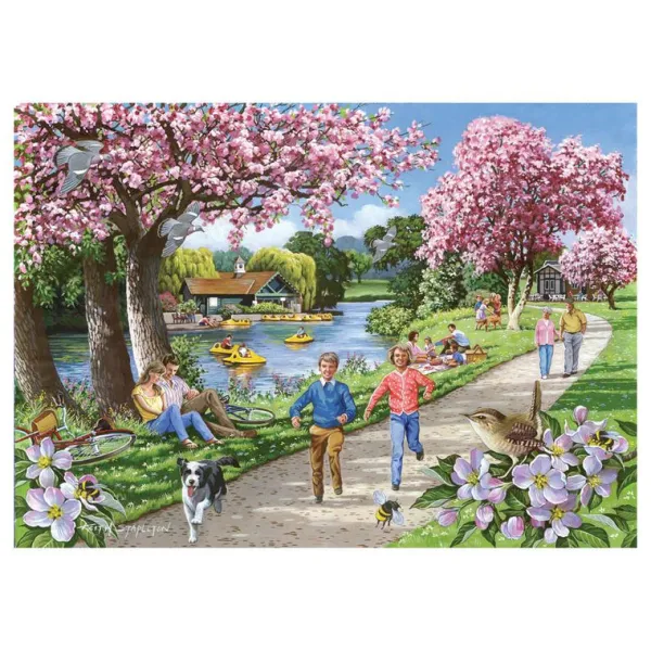 House of Puzzles Apple Blossom Time 1000 Piece Puzzle