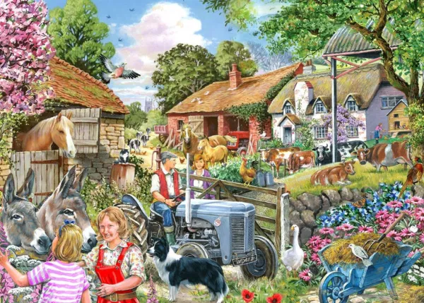 House of Puzzles At The Farm Gate - BIG 500 Piece Jigsaw Puzzle