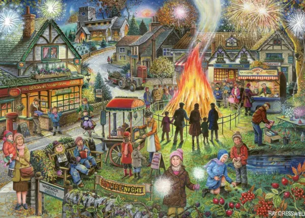 House of Puzzles Autumn Green - 1000 Piece Jigsaw Puzzle