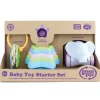 Green Toys Baby Toy Starter Set (First Keys Stacking Cups & Elephant)