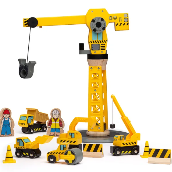 Bigjigs Rail Big Crane Construction Set