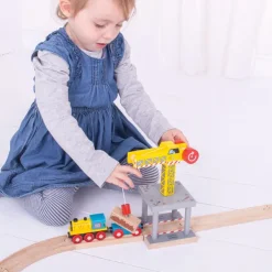 Bigjigs Rail Big Yellow Crane