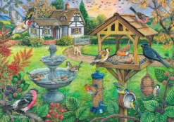 House of Puzzles Bird Table - BIG 500 Piece Jigsaw Puzzle