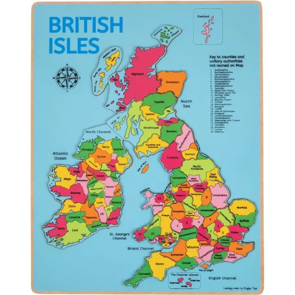 Bigjigs Toys British Isles Inset Puzzle