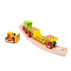 Bigjigs Rail Bulldozer Low Loader