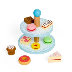 Bigjigs Toys Cake stand with 9 Cakes