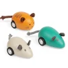 Bigjigs Toys Cat & Mouse Pull Backs - Orange Cat