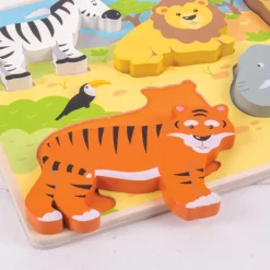 Bigjigs Toys Chunky Lift Out Safari Puzzle