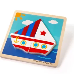 Bigjigs Toys Chunky Lift-Out Puzzle - Boat