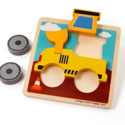 Bigjigs Toys Chunky Lift-Out Puzzle - Digger