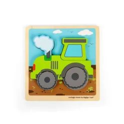 Bigjigs Toys Chunky Lift-Out Puzzle - Tractor