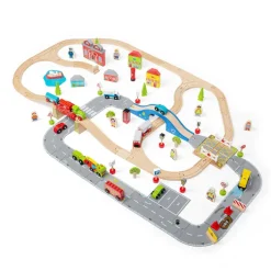 Bigjigs Rail City Road and Railway Set