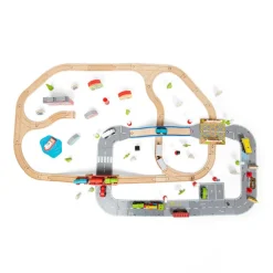 Bigjigs Rail City Road and Railway Set