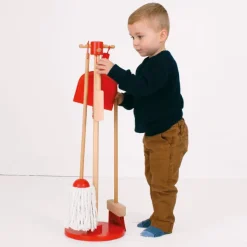 Bigjigs Toys Cleaning Set (Red)