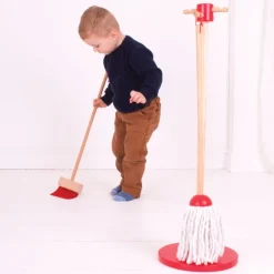 Bigjigs Toys Cleaning Set (Red)