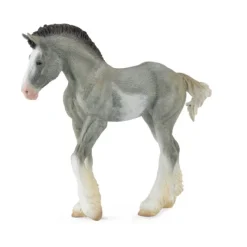 CollectA Clydesdale Foal Black Sabino Roan