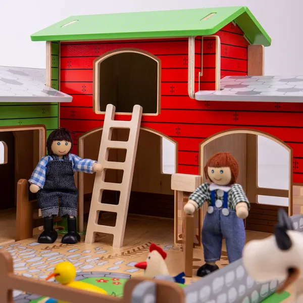 Bigjigs Heritage Playsets Cobblestone Farm