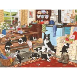 House of Puzzles Collie Wobbles - 1000 Piece Jigsaw Puzzle