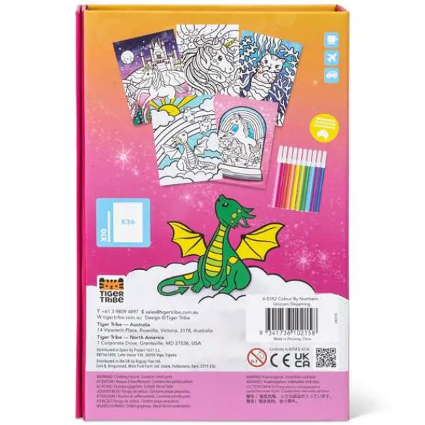 Tiger Tribe Colour by Numbers - Unicorn Dreaming