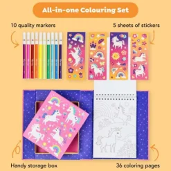 Tiger Tribe Colouring Set - Unicorn Magic