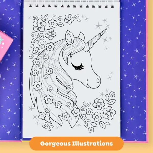 Tiger Tribe Colouring Set - Unicorn Magic