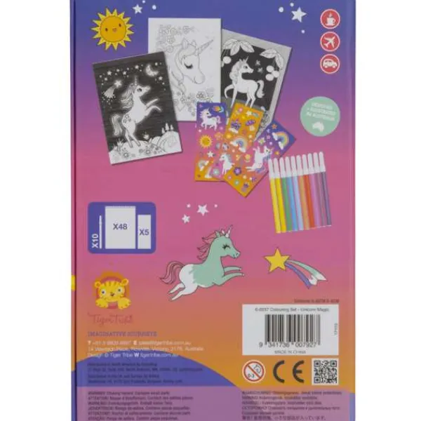 Tiger Tribe Colouring Set - Unicorn Magic