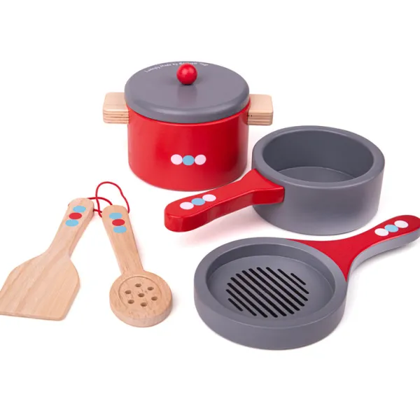 Bigjigs Toys Cooking Pans - DAMAGED BOX