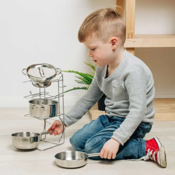 Bigjigs Toys Cooking Pot Rack