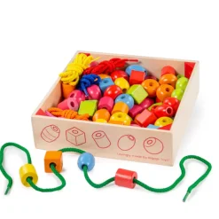 Bigjigs Toys Crate of Lacing Beads
