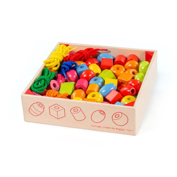Bigjigs Toys Crate of Lacing Beads