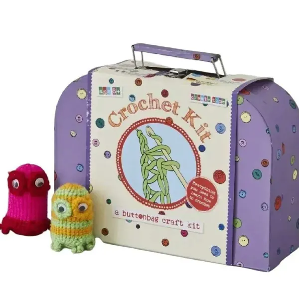 Buttonbag Crochet Suitcase Kit