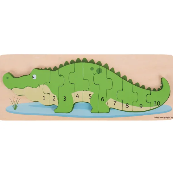 Bigjigs Toys Crocodile Number Puzzle