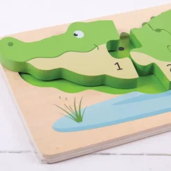 Bigjigs Toys Crocodile Number Puzzle