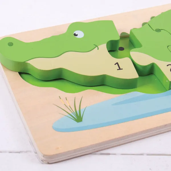Bigjigs Toys Crocodile Number Puzzle