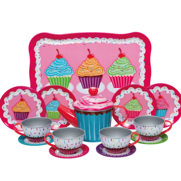 Schylling Cupcake Tin Tea Set