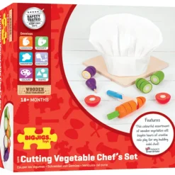 Bigjigs Toys Cutting Vegetables Chef Set