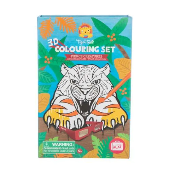 Tiger Tribe 3D Colouring Set - Fierce Creatures