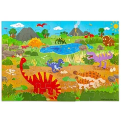 Bigjigs Toys Dawn of the Dinosaur Floor Puzzle (48 piece)