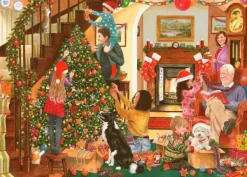 House of Puzzles Decorating The Tree - BIG 500 Piece Jigsaw Puzzle