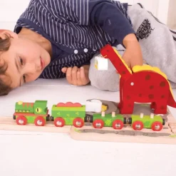Bigjigs Rail Dino Crane