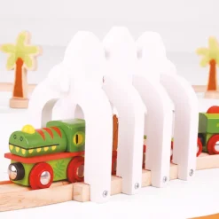 Bigjigs Rail Dinosaur Railway Engine and Carriages