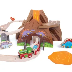 Bigjigs Rail Dinosaur Railway Set