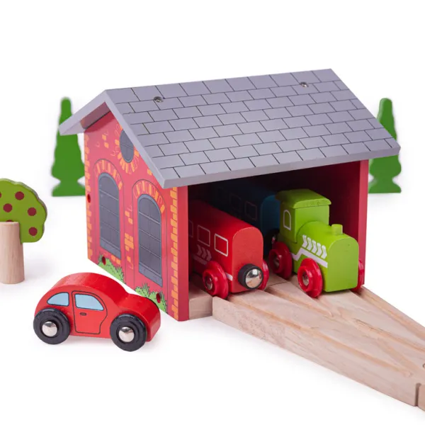Bigjigs Rail Double Engine Shed